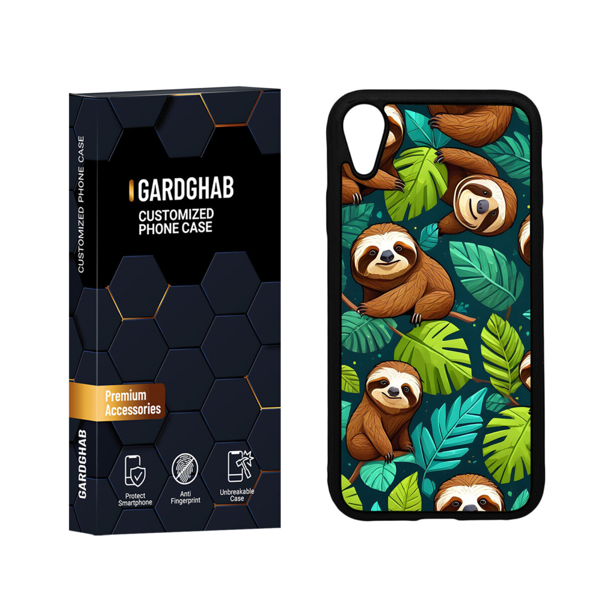کاور گارد قاب مدل پشت گلس هنری مناسب برای گوشی موبایل اپل iPhone XR
