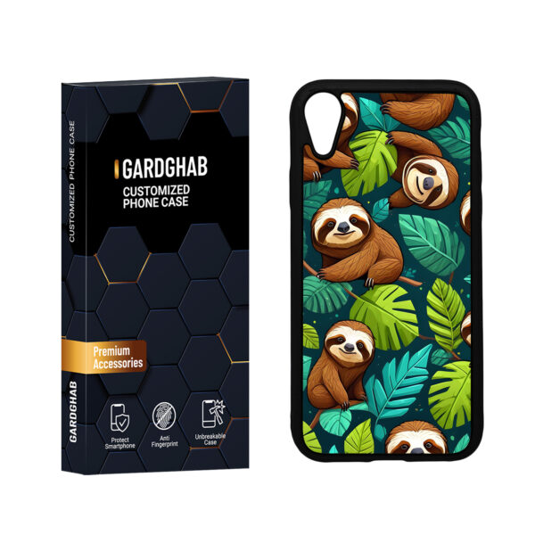 کاور گارد قاب مدل پشت گلس هنری مناسب برای گوشی موبایل اپل iPhone XR